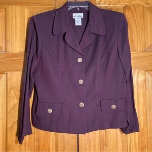 NWOT Vintage Perceptions by Irene B. Blazer Jacket Top Size 12